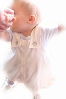 custom made christening dungarees by katie sue design co
