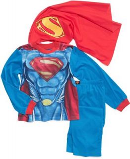 Superman Kids Pajamas, Boys or Little Boys 3 Piece Superhero PJs   Kids