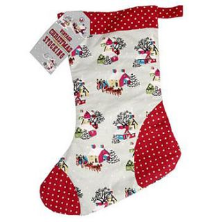 vintage style christmas stocking by teacosy home