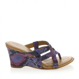 Born® Crown Series "Brescia" Leather Wedge Sandal