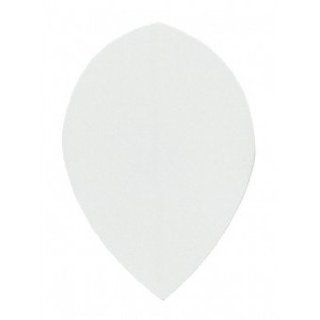 White   5 Sets of 3   Poly Tear Drop Pear Shaped Dart Flights  Standard Dart Flights  Sports & Outdoors