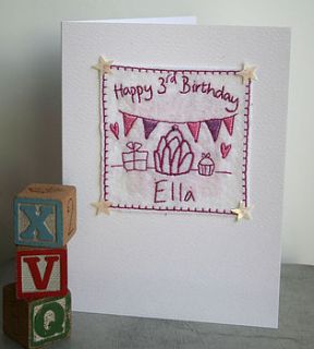 personalised jelly and ice cream birthday card by laura windebank