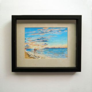 framed seascape four print by smart deco