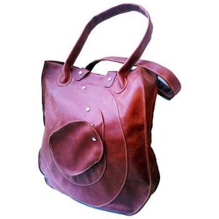 oversized leather bag by cutme