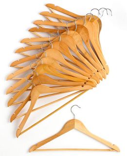Honey Can Do Hangers, 24 Piece Set Wood Non Slip   Cleaning & Organizing   For The Home