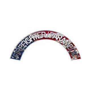 Firefighter Paramedic American Flag Firefighter Fire Helmet Arcs / Rocker Decals Reflective Automotive