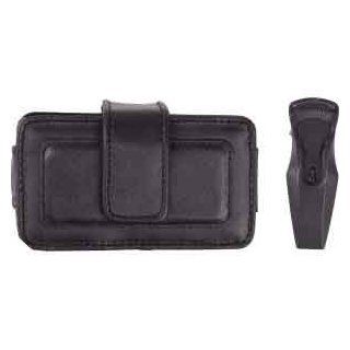 Wireless Solutions Fitted Horizontal Leather Pouch with Ratcheting Belt Clip and Car Charger for Palm Pre Cell Phones & Accessories