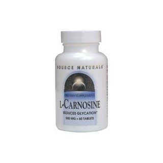 Source Naturals L carnosine 500mg, 60 T. 2 Pack Health & Personal Care