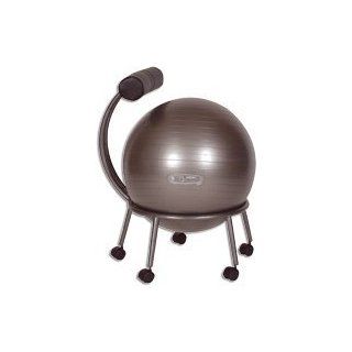 Fitball Workout Exercise Ball Chair with Backrest Encourages Active Sitting By Strengthening the Back and Boosting Posture 
