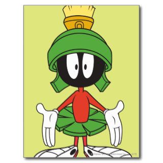 Marvin the Martian Confused Postcard