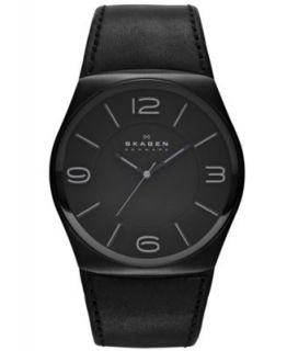 Skagen Denmark Watch, Mens Brown Leather Strap 45mm SKW6040   Watches   Jewelry & Watches
