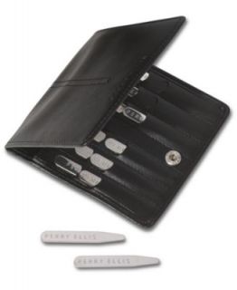 Perry Ellis Wallet, Pebbled Leather Passcase Gift Boxed   Wallets & Accessories   Men