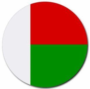 Madagascar Flag Round Mouse Pad 