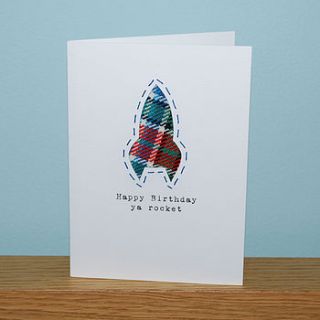 'happy birthday ya rocket' scottish card by hiya pal