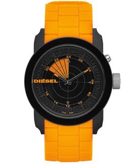 Diesel Unisex RDR Orange Silicone Strap Watch 52x44mm DZ1608   Watches   Jewelry & Watches