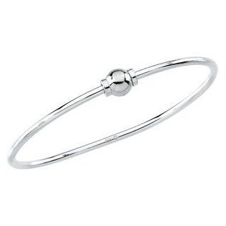 CleverEve Designer Series Polished Sterling Silver Bracelet w/ 8 mm Ball CleverEve Jewelry