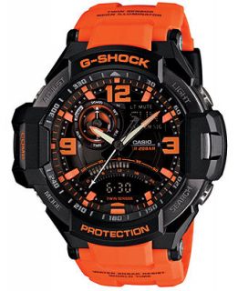 G Shock Mens Analog Digital Orange Resin Strap Watch 51x52mm GA1000 4A   Watches   Jewelry & Watches