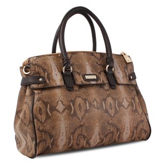 Miadora 'Rebecca' Python Embossed Satchel Miadora Handbags Collection Satchels
