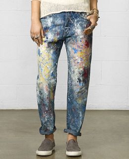 Denim & Supply Raph Lauren Paint Splatter Boyfriend Jeans   Jeans   Women
