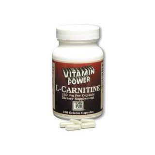 L Carnitine Supplement 250 mg  Size  100 Capsules Health & Personal Care