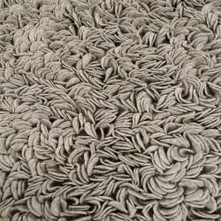 Hand woven Gray Caparo Street Plush Shag New Zealand Felted Wool Rug (5' x 8') 5x8   6x9 Rugs