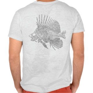 [143] Surgeonfish Skeleton [Silver] Shirt