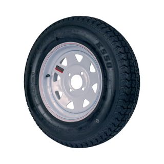 4-Hole High Speed Spoked Rim Design Trailer Tire Assembly — ST175/80D-13 tire, Model# DM175D3C-4C-T  13in. High Speed Trailer Tires   Wheels