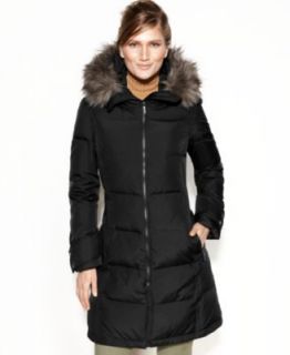 Calvin Klein Petite Hooded Quilted Puffer Coat   Coats   Women