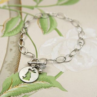 silver cut out bunny bracelet by natalie jane harris contemporary jewellery