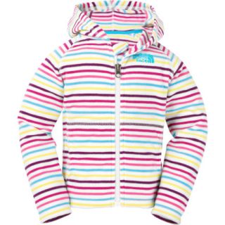 The North Face Striped Glacier Full Zip Fleece Hooded Jacket   Toddler Girls