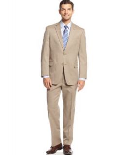 Michael Michael Kors Suit Tan Sharkskin Plaid Big and Tall   Suits & Suit Separates   Men