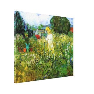 Marquerite Gachet in the Garden, Vincent van Gogh. Gallery Wrap Canvas