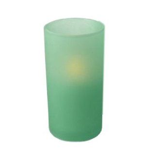 Smart Votive Frosted Green 4.75" Tall Candle Light  