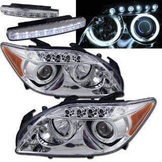 Scion Tc Dual Halo Projector Headlights + 8 Led Fog Bumper Light Automotive