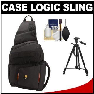 Case Logic Digital SLR Sling Camera Bag/Case (Black) (SLRC 205) + Tripod + Accessory Kit for Canon EOS 7D, 5D Mark II III, 60D, Rebel T3, T3i, T2i Digital SLR Cameras  Camera & Photo