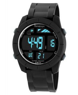 Armitron Watch, Mens Digital Black Polyurethane Strap 47mm 40 8253BLK   Watches   Jewelry & Watches