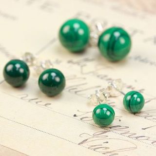 malachite earrings by lisa angel