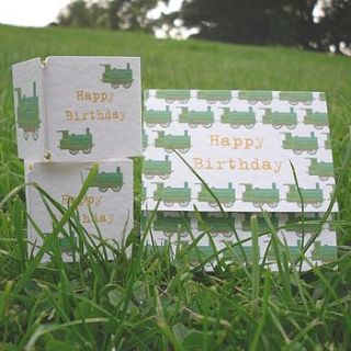 steam engine popping box birthday card by paperbuzz cards