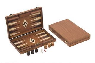 mahogany backgammon set by uber games