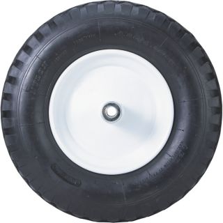 Marathon Tires Wheelbarrow and Cart Tire, 5/8in. Bore — 15in. / 4.80/4.00-8  Wheelbarrow Wheels