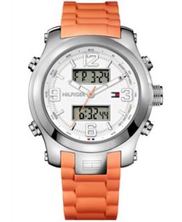 Izod Watch, Unisex Orange Rubber Strap 42mm IZS3 2RBLKORANGE   Watches   Jewelry & Watches