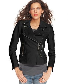 Bebe Leather Motorcycle Jacket   Jackets & Blazers   Women