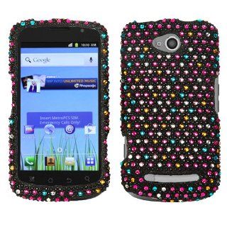 Asmyna CP5860EHPCDM202NP Dazzling Luxurious Bling Case for Coolpad Quattro 4G   1 Pack   Retail Packaging   Sprinkle Dots Cell Phones & Accessories