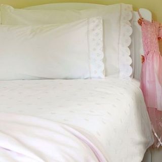heart embroidered bedding collection by the fine cotton company