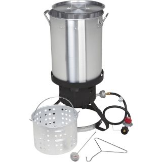 Cajun Injector Aluminum Turkey Fryer Kit — 30-Qt. Aluminum Pot, 15in. Burner  Fryers, Roasters   Accessories