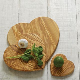 heart cutting board by velvet brown