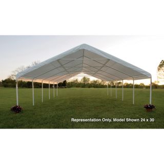 ShelterLogic Ultra Max 24Ft.W Industrial Canopy — 40ft.L x 24ft.W x 12ft.H, 2 3/8in. Frame, 14-Leg, Model# 27273  Ultra Max   2 3/8in. Dia. Frame Canopies