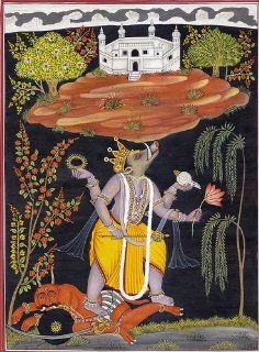 Varaha Avatar of Lord Vishnu   Water Color Painting On Paper   Artist Kailash Raj   Watercolor Paintings