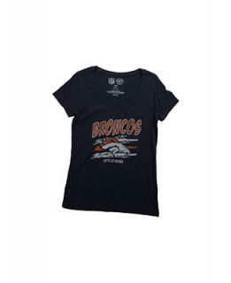 47 Brand Womens Denver Broncos Lets Go Scrum V Neck T Shirt   Sports Fan Shop By Lids   Men