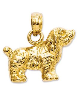 14k Gold Charm, Cocker Spaniel Dog Charm   Jewelry & Watches